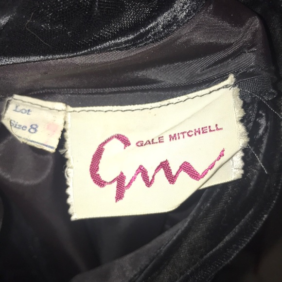 Vintage Gale Mitchell Black Velvet Mink Maxi 😱❤️ - Picture 7 of 8